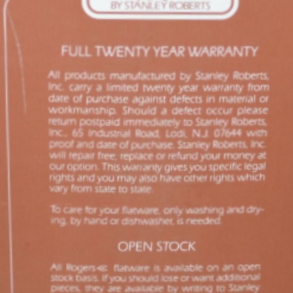 Rogers Regency Flatware Service For 8 New In Box Never Used - Picture 7 of 7